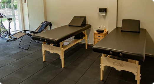 Sessão de fisioterapia na Athlon